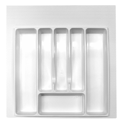 Лоток для столовых приборов 500-550 мм белый пластик SETE (006-000066)